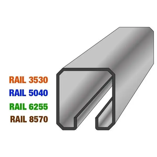 Rail 62x55 Chemin de roulement pour portes suspendues prix au ML