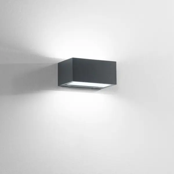 Applique TWIN murale en aluminium 12W - anthracite