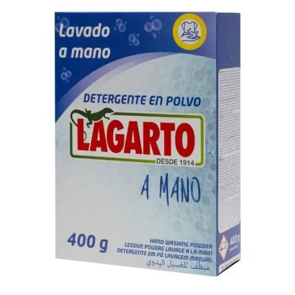 Lagarto Detergente Polvo A Mano 400 Grs
