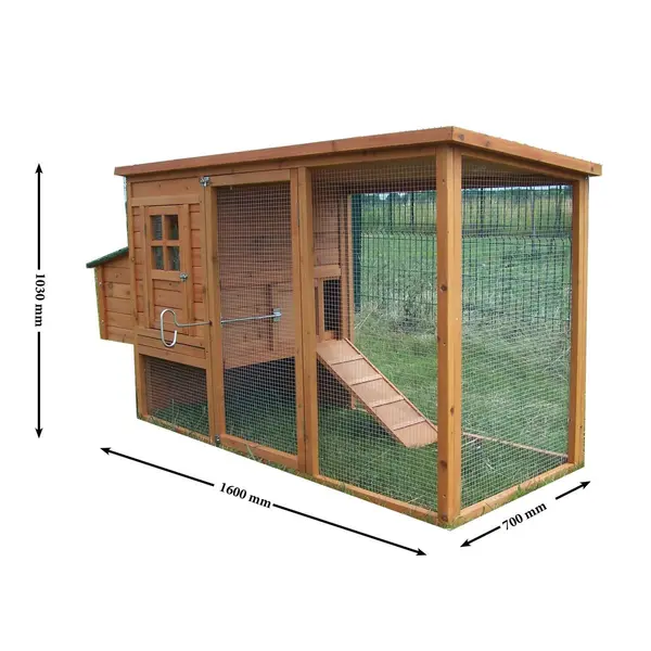 Poulailler PO2070 HABRITA - 1,50 m² - Idéal pour 3 à 4 poules - HABRITA