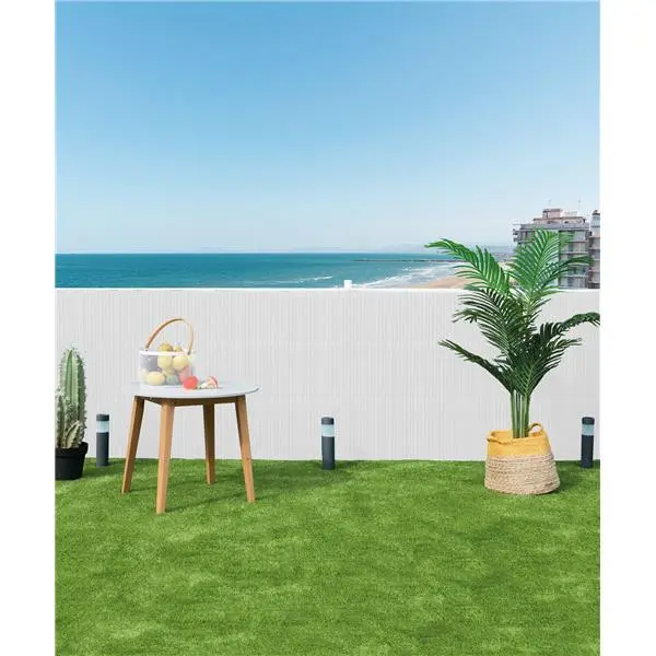 Canisse PVC double face blanche 1,5 x 3 m - roseaux 16 mm - anti-UV - Nortene