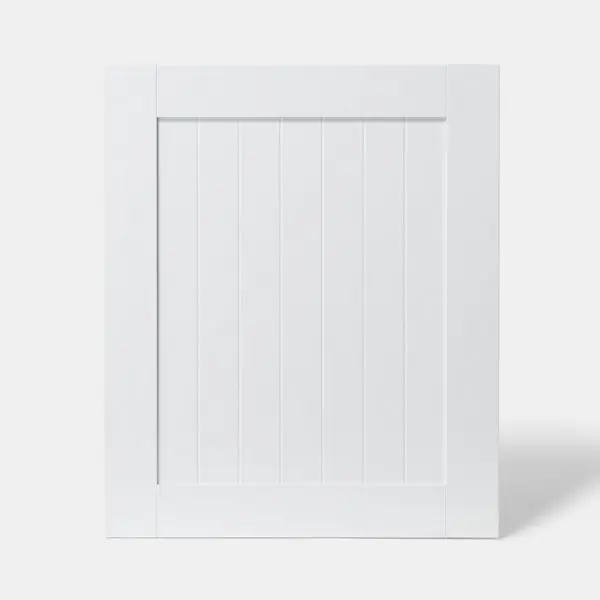 Façade 1 porte "Alpinia" blanc l.59,7 x h.71,5 cm