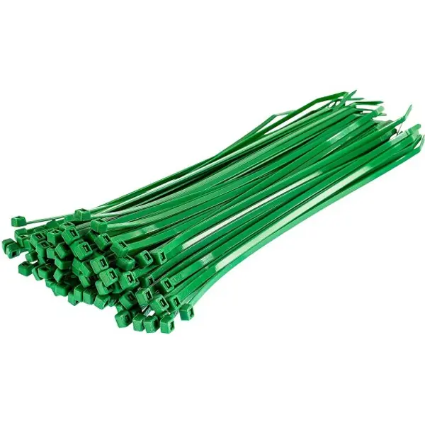 Fascette Stringicavo Verdi 2,5x100mm, 100 Pezzi, Robuste, Resistenti UV per Giardino, Piante e Cablaggi