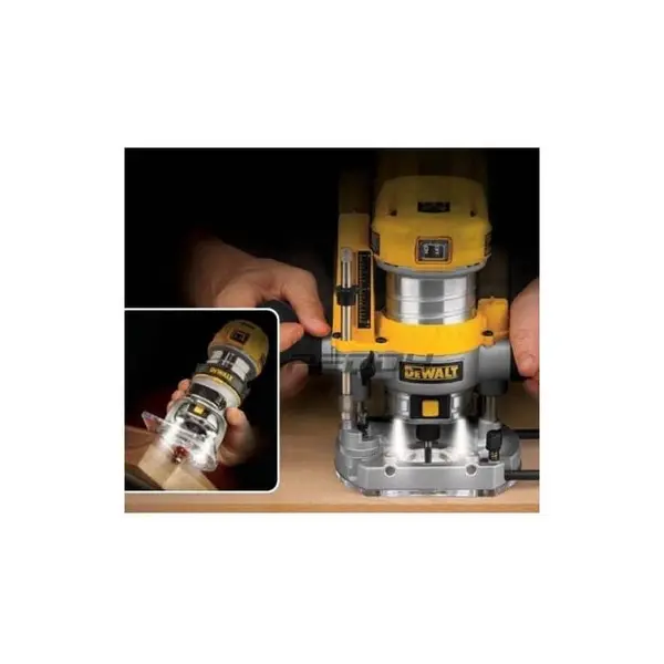 DEWALT Défonceuse et affleureuse 900 W Ø 6/8mm - D26204K