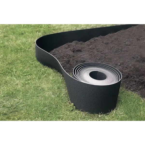 Bordure flexible Etik Bordura - Vert clair - 15 cm x 10 m - polyéthylène 100% recyclée - Nortene
