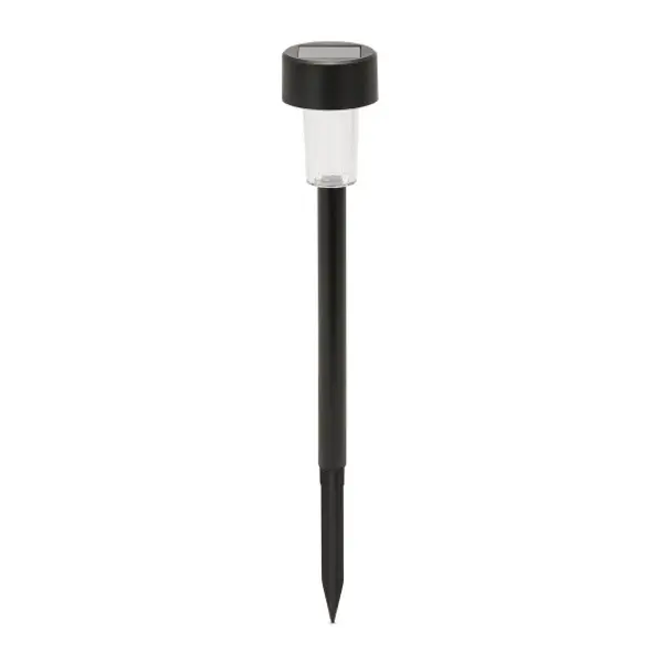 BLOSSOM: picchetto solare LED da giardino. Plastica nera