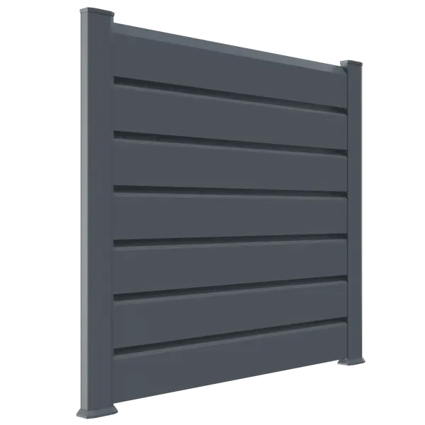 Kit extension clôture PVC gris - lg : 1m50 x ht : 1m30 - Closea