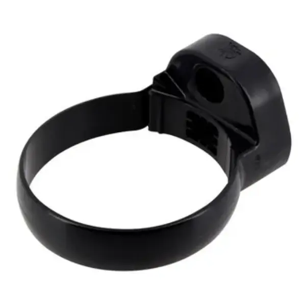 Collier de fixation à bride pour tuyau de descente Vodalis - noir - Ø 80 - T29