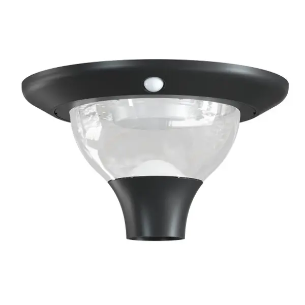 Sfera solare LED per esterni in PMMA, 200mm, 3 CCT, 2000 lumen, IP65. Trasparente