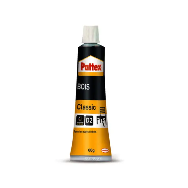 Colle à bois hautement résistante, blanche, tube de 60 g