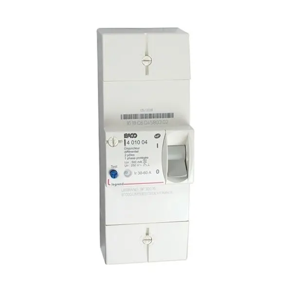 Disjoncteur bipolaire 60A sélectif - N464 - MICHAUD