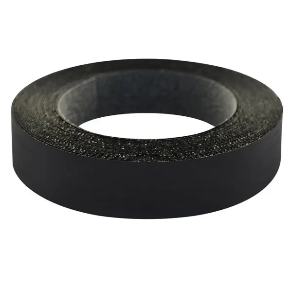 Chant thermocollant noir L. 500 cm x l. 1,9 cm