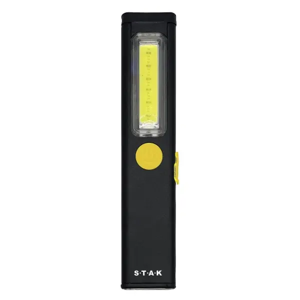STEALTH: torcia LED 3W ricaricabile, extra sottile in alluminio. Nero.