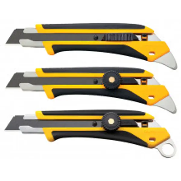 Cutter de chantier 'x-design' a talon metal L5-AL Cutter 18 mm autobloquant avec talon métal - OLFA-CARPENTRAS DONARIER