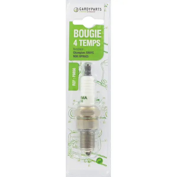 Bougie d'allumage adaptable sous coque remplace RN9YC / SCR9C, NGK: BPR6ES - Centrale Brico