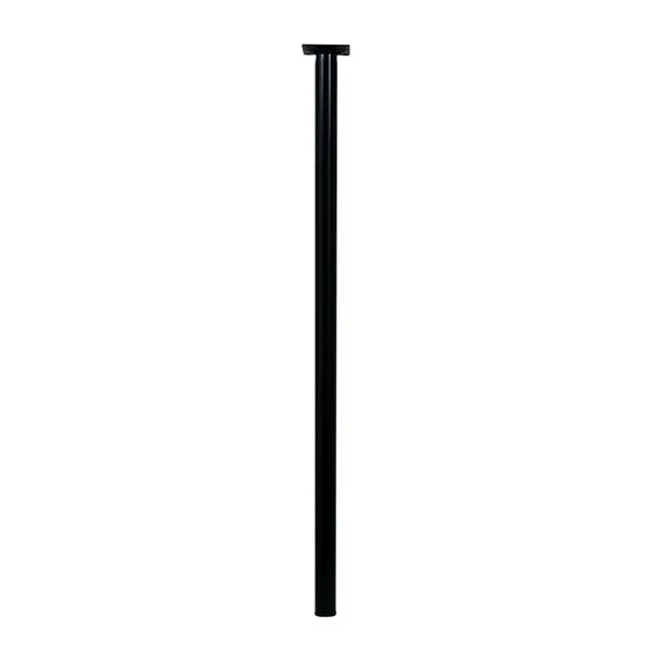 Pied de table cylindrique fixe acier époxy noir, 80 cm - HETTICH