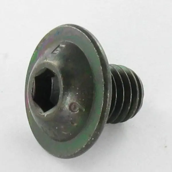 1 x Vis métaux BHC (Tête Bombée Hexagonal creux) Embase collerette M5X16 Clé de 3 HC3 Classe 10.9 Acier brut