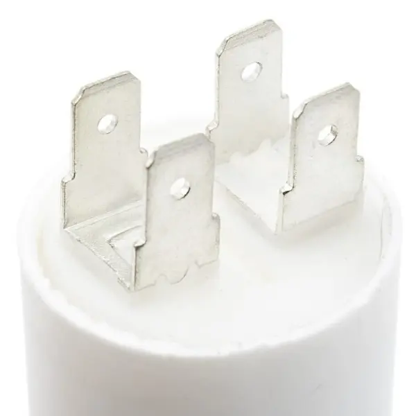 Condensatore di spunto per motori elettrici, 450V, capacità: 12µF, 4 pin / M8