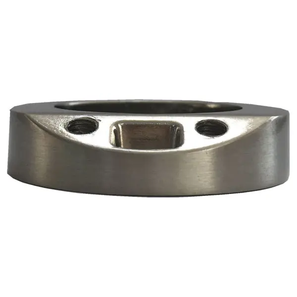 Bouton rond en zamak nickelé Ø 40 mm