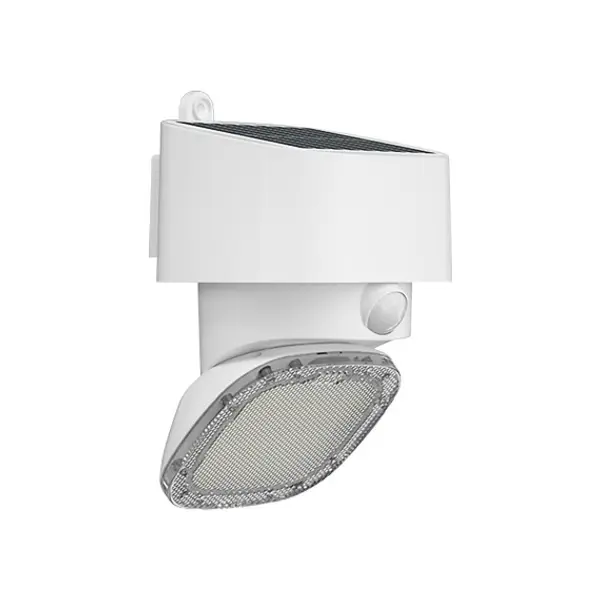 SUGAR: faretto LED a carica solare 2000 lumen monoblocco, con rilevatore di movimento. Bianco