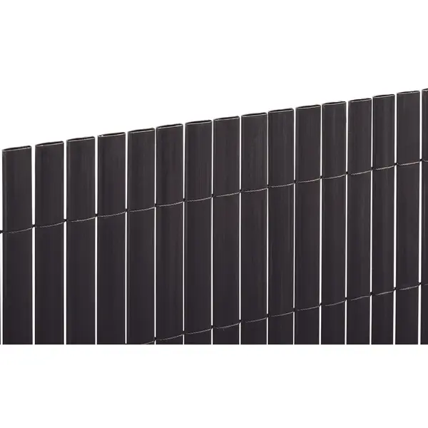 Canisse PVC double face 20mm - Anthracite - 1x3m - Nortene