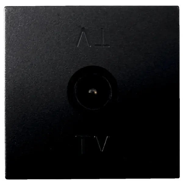 Prise TV Male 9,52mm "Kobe" noir mat