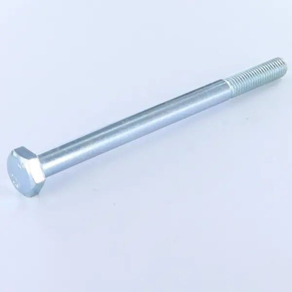 1 x Corps de boulon filetage partiel Tête hexagonale TH M24X100 Classe 10.9 Acier zingué