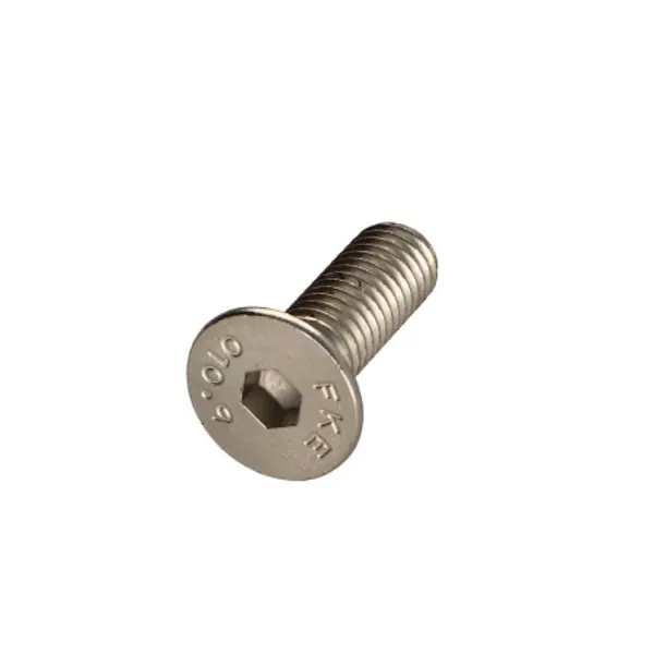 1 x Vis métaux FHC tête fraisée empreinte hexagonale creuse Clé de 5 HC5 M8X25 Filetage total Classe 10.9 Nickel