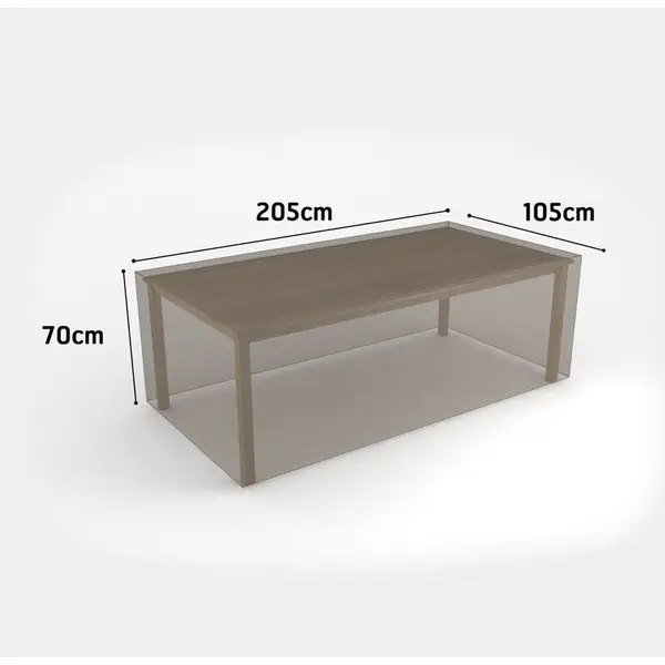 Housse de protection en polyester 205 x 105 x 70 cm - pour table rectangulaire - 90 g/m2 - Nortene