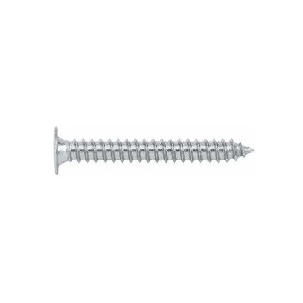 1 x Vis tôle Double filet Tête plate TORX T20 4.8X45 Acier zingué RAL7011 gris fer