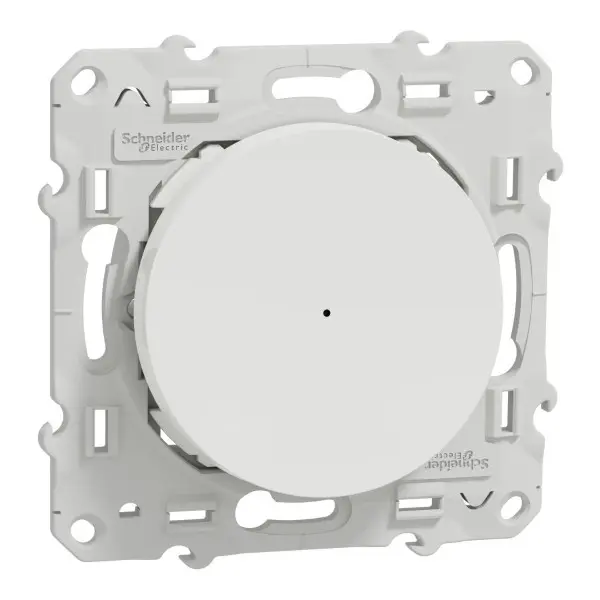 Bouton poussoir Wiser Odace 10A - zigbee - blanc - Schneider Electric - S520530W