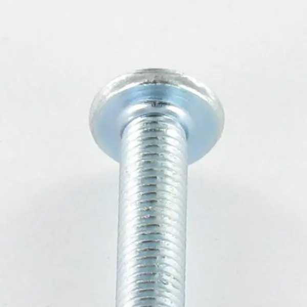 1 x Vis métaux Tête Bombée Large Pozi N°3 / Fendue M8X80 Acier zingué