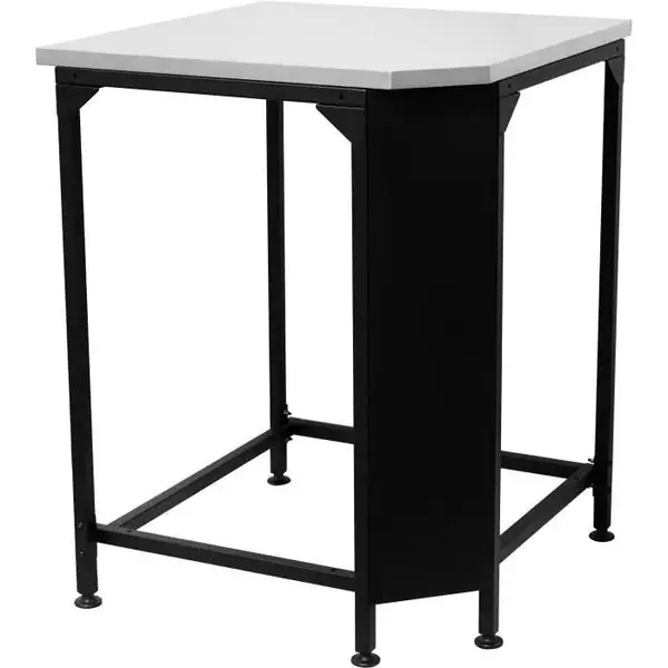 Table d’angle cuisine extérieure - plan de travail inox 705 x 705 mm - charge 100 kg - Cozze