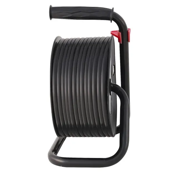 Avvolgitore elettrico bricolage, 4 prese e spina francesi, H05VV-F3G1.5MM2, 15M , NF,CE