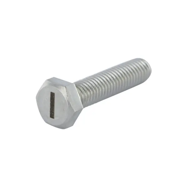 1 x Vis métaux Tête hexagonale TH 8X35 Inox A4 avec gravure de lettre "I"