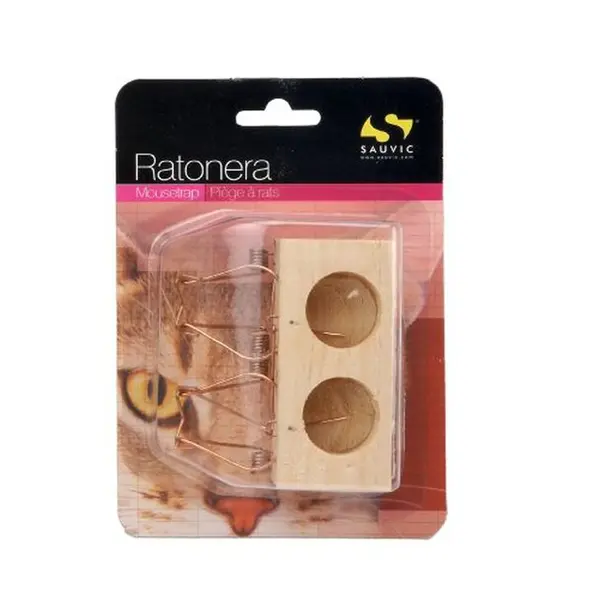 Ratonera Madera 2 Agujeros Bolsa R-3299