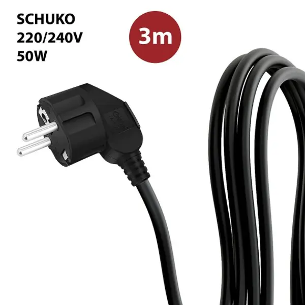 WAINGRO + TRIPOD: proiettore LED SMD 50W IP65, nero 4000K con treppiede e cavo 3mt