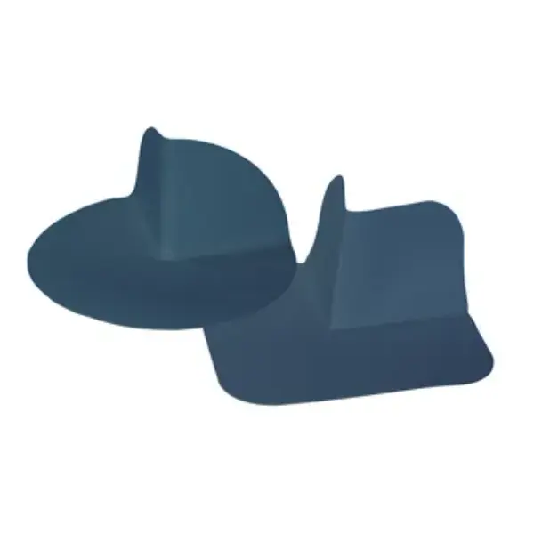 Angle externe Flagon PVC - 90° x 95 mm - Ral 7012 Gris basalte