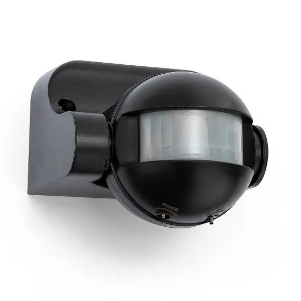 Rilevatore di movimento compatto IP44. Nero