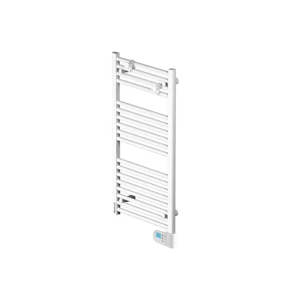 Radiateur sèche-serviettes - FLO BAIN II - fluide - 750W - 50x140x12,2 cm - programmable - 2 patères incluses - blanc - Noirot