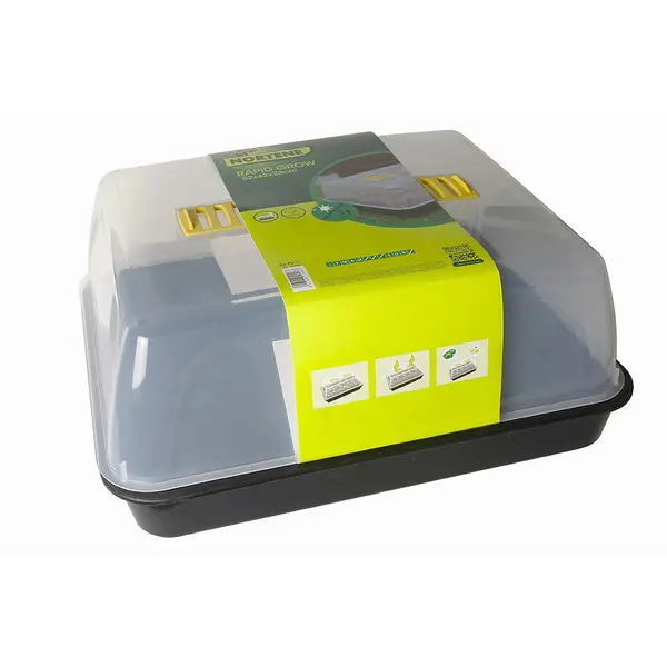 Mini-serre pour semis Rapid Grow en polypropylène - noir/transparent - Nortene