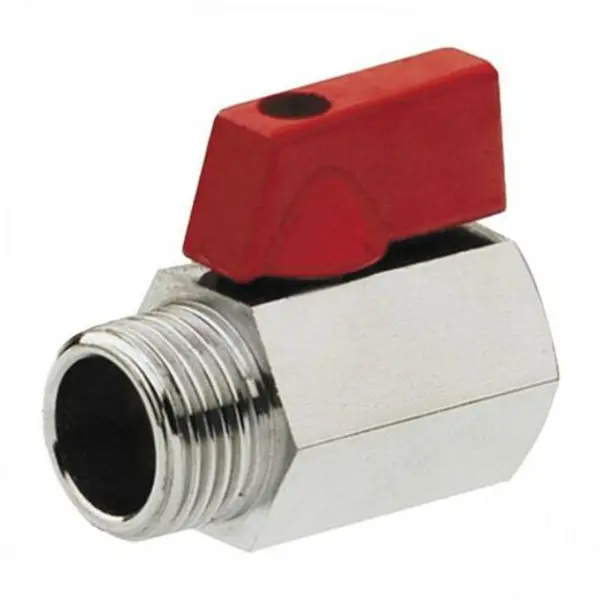 Valv Esf Mini Pn16 Hh Mando M Rojo 1/4"