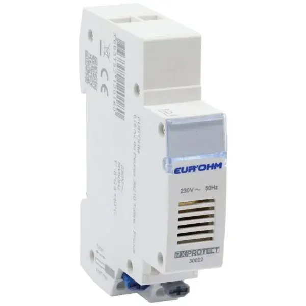 Sonnerie ronfleur modulaire - 230V AC - 83dB - connexion auto - RX Protect - Eur'Ohm - 30022