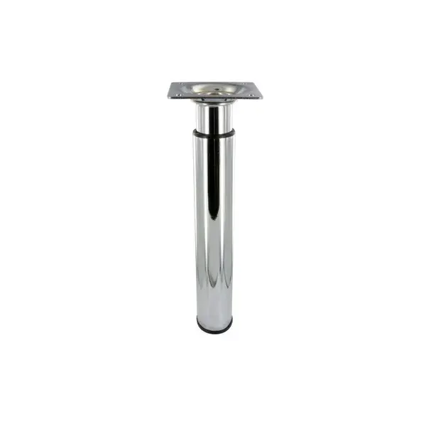 Pied De Meuble Cylindrique Réglable Acier Chromé Gris - 210 à 350 mm - Cime
