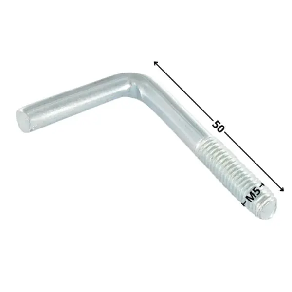 1 x Gond Métaux M5X50 Acier zingué