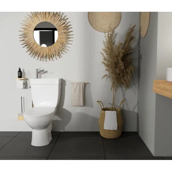 WC a poser sans bride sortie horizontale duo manille 3/6 litre godart - Godart