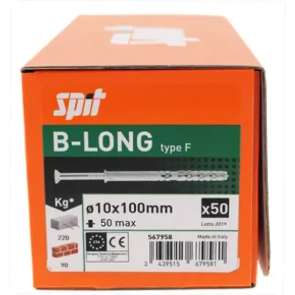 CHEVILLE B-LONG TF 10X100/50 BOITE 50