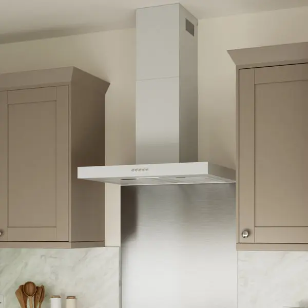 Hotte de cuisine cube en inox - 60 cm