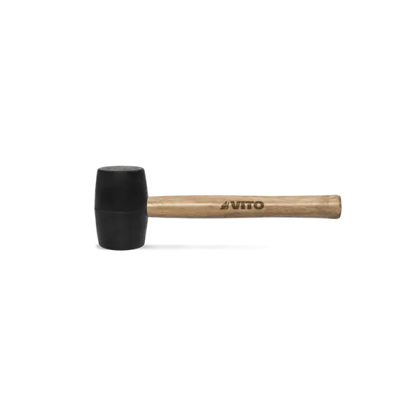 Maillet de carreleur noir caoutchouc isoprène bois 530 g VITO