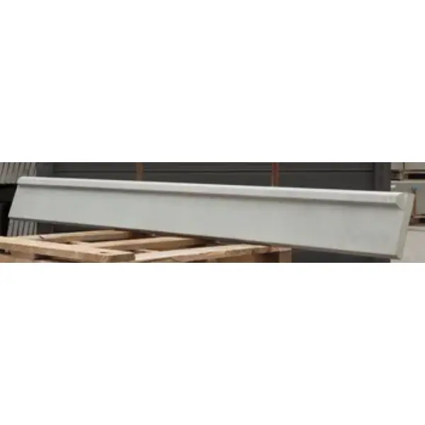 Plaque de soubassement béton pour clôture grillagée Bekafix - 2510 x 250 x 40 mm - gris béton